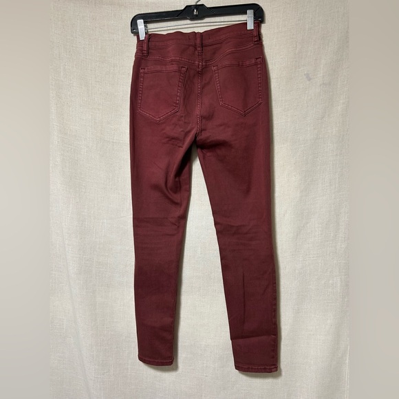 Burgundy Skinny Jeans - Picture 3 of 7